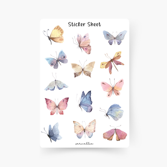 Schmetterling Sticker Sheet