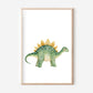 Dino grün Poster | Kinderzimmer