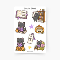 Halloween Katze Sticker Sheet
