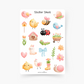 Cute Frühling Sticker Sheet