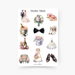 Hochzeit Sticker Sheet