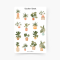 Pflanzen Sticker Sheet