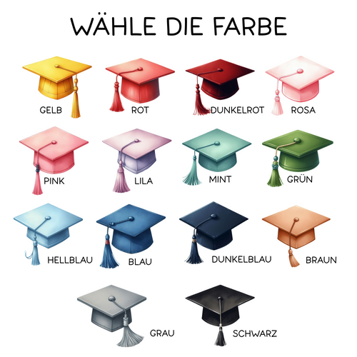 Abi Karte personalisiert mit Name und Jahr Karte A6