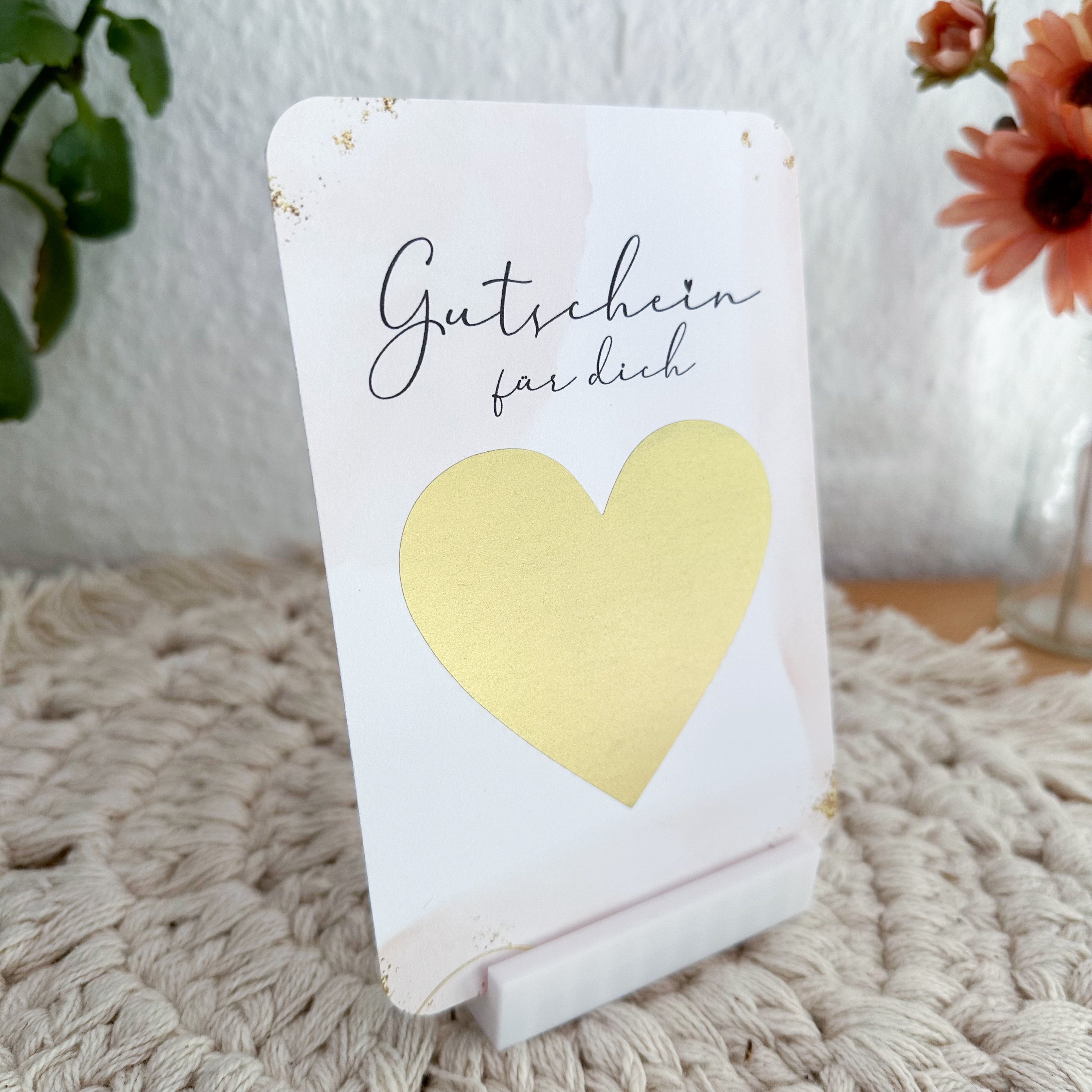 Gutschein Rubbellos zum selbst ausfüllen mit Wunschtext