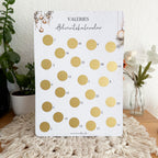 Adventskalender mit 24 Feldern zum Freirubbeln