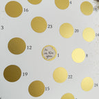 Adventskalender mit 24 Feldern zum Freirubbeln