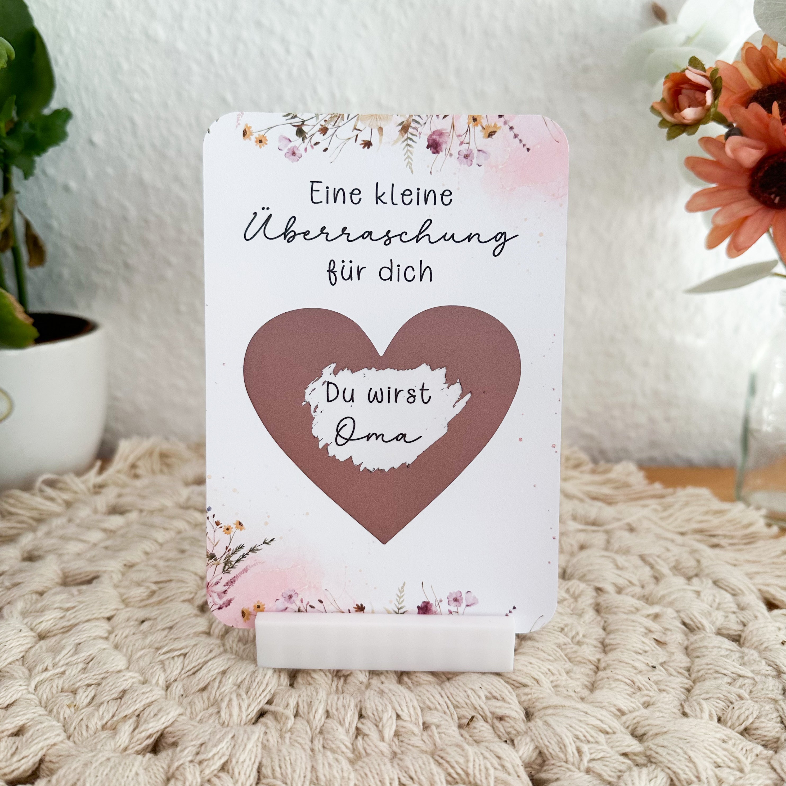 Schwangerschaft verkünden Rubbelkarte