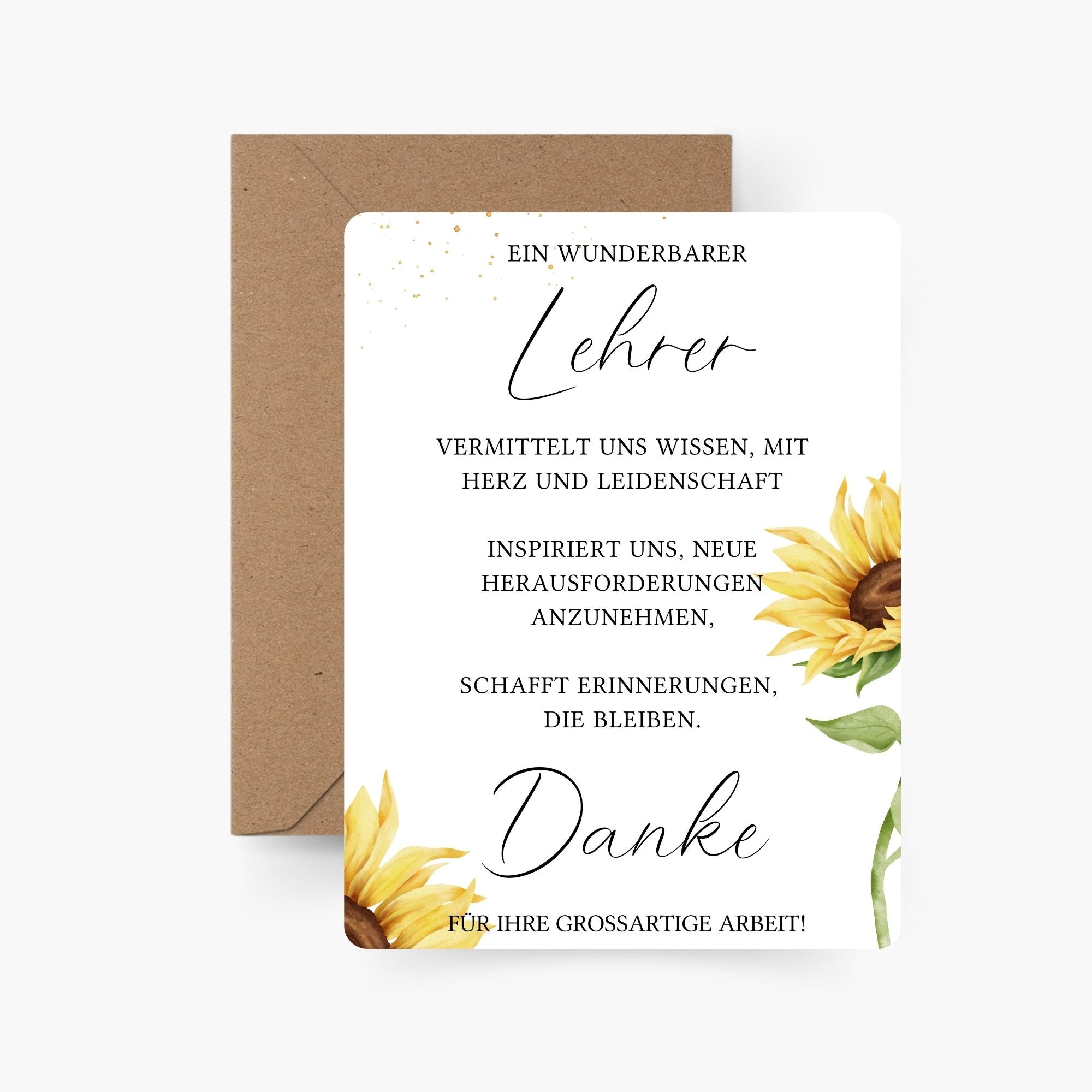 Ein wunderbarer Lehrer Karte A6