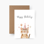 Geburtstagskarte Happy Birthday Katze A6