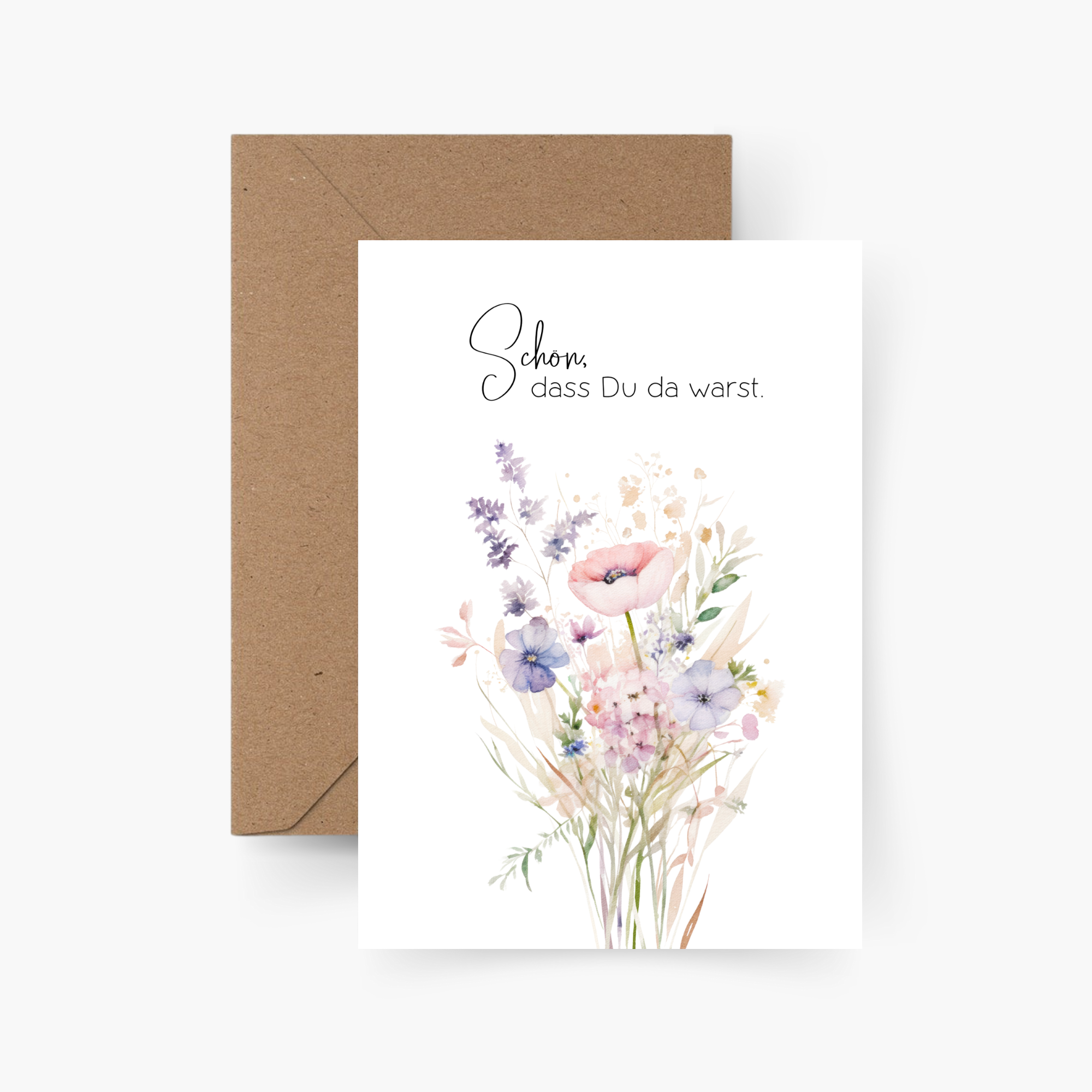 Schön, dass Du da warst - Karte A6