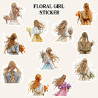 11 Floral Girls Sticker