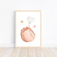 Igel mit Blume Poster | Kinderzimmer