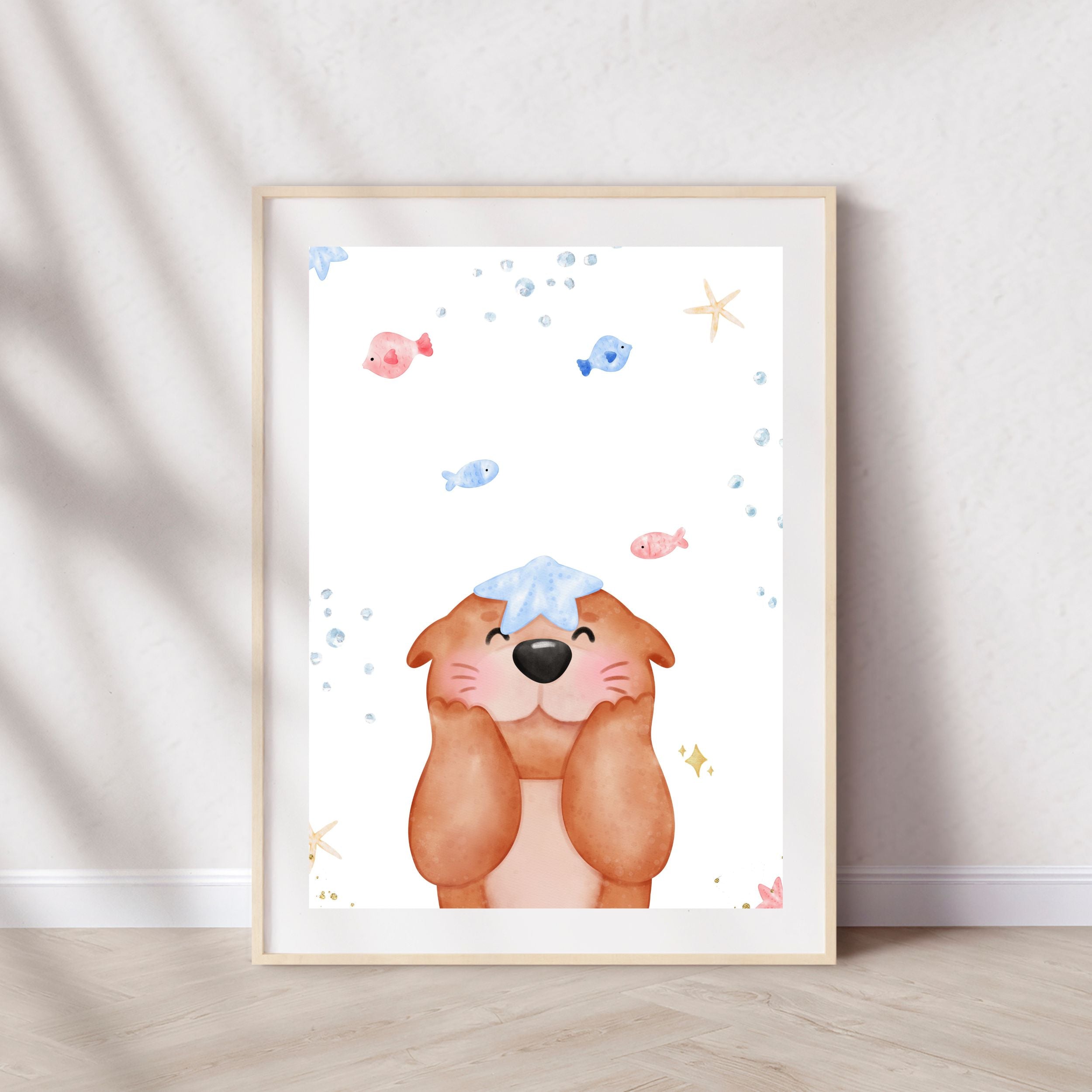 Süßer Otter Poster | Kinderzimmer