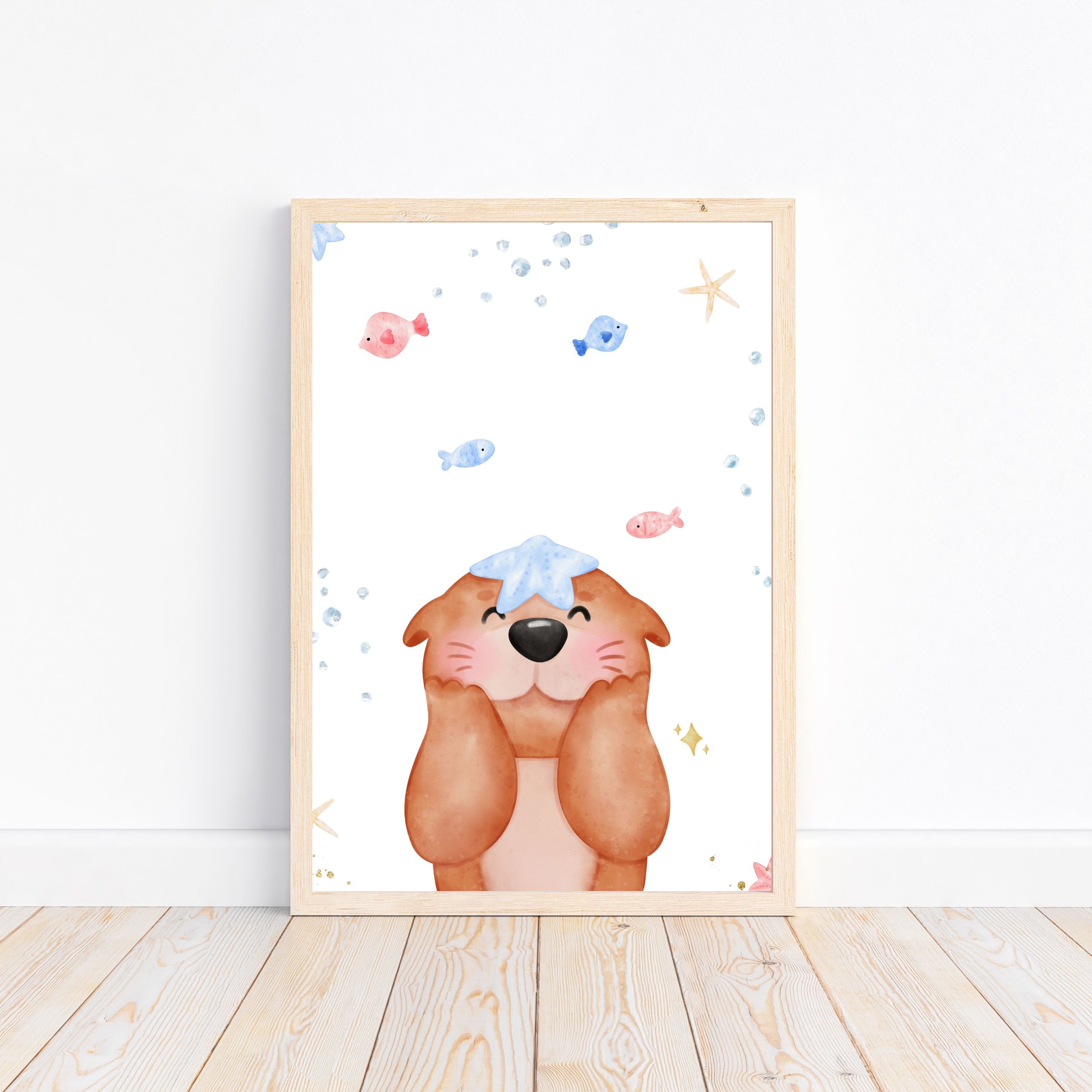 Süßer Otter Poster | Kinderzimmer