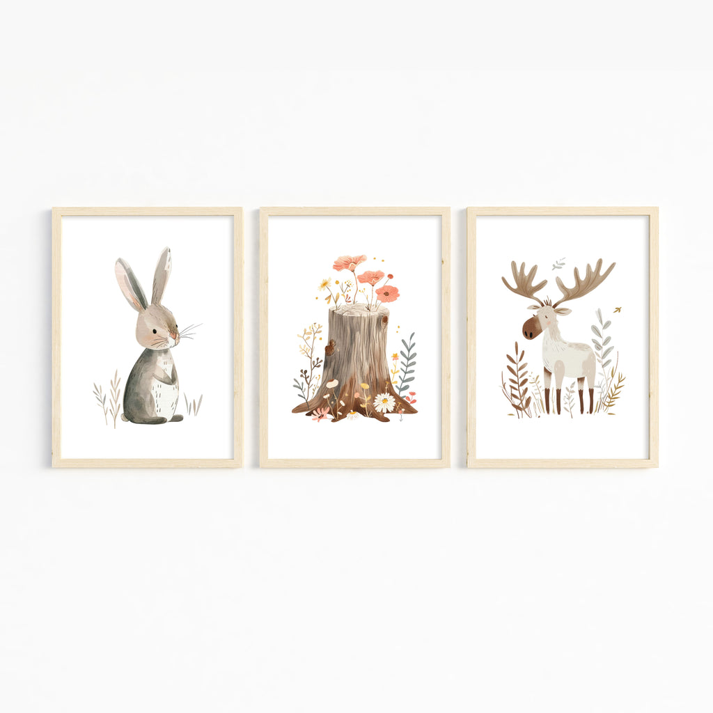 Waldtiere Poster | Kinderzimmer
