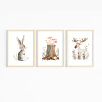 Waldtiere Poster | Kinderzimmer
