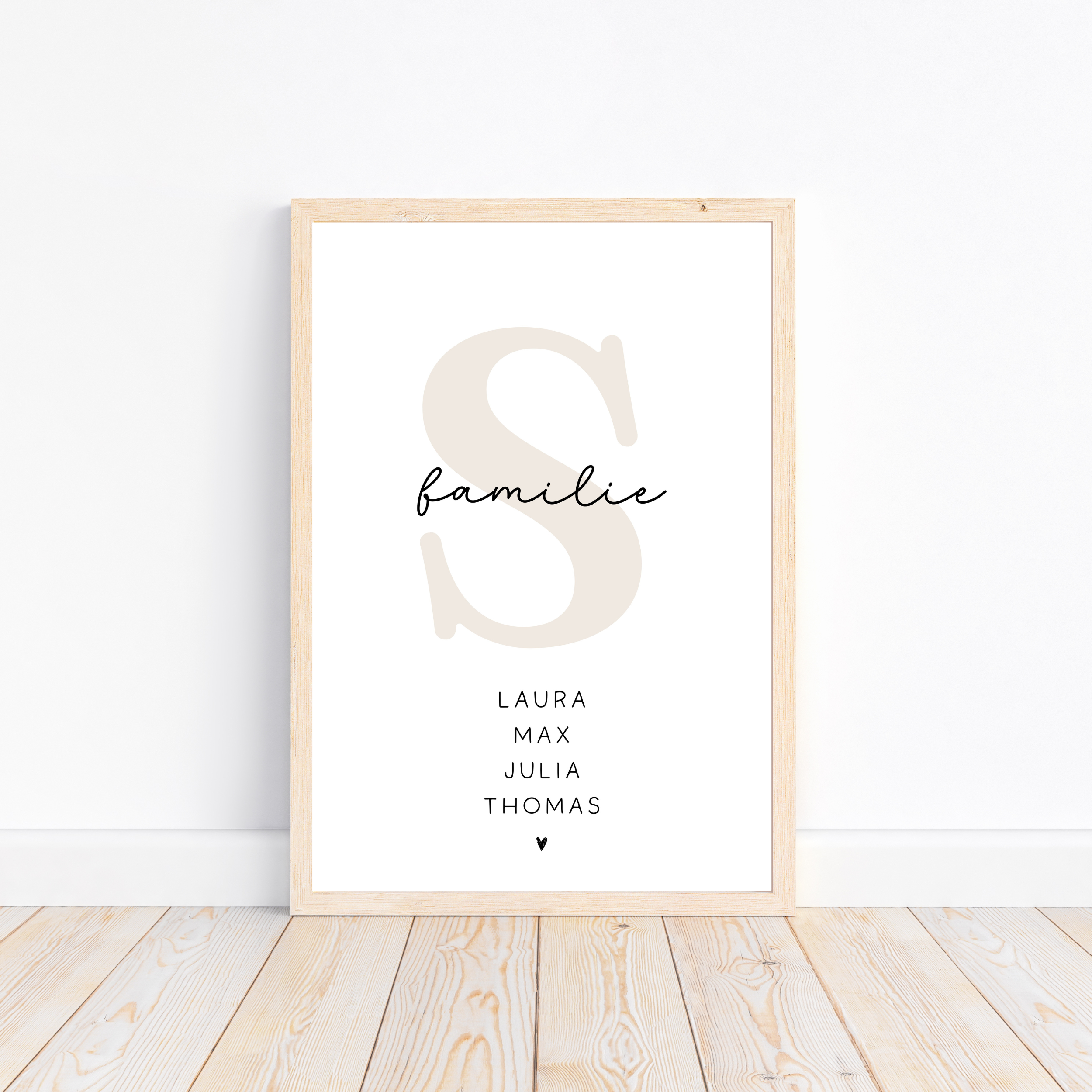 Familienposter personalisiert A4