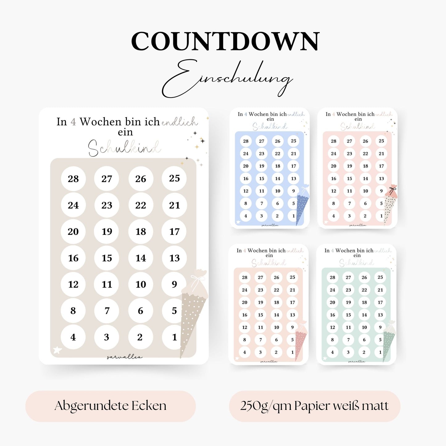 Countdown Einschulung