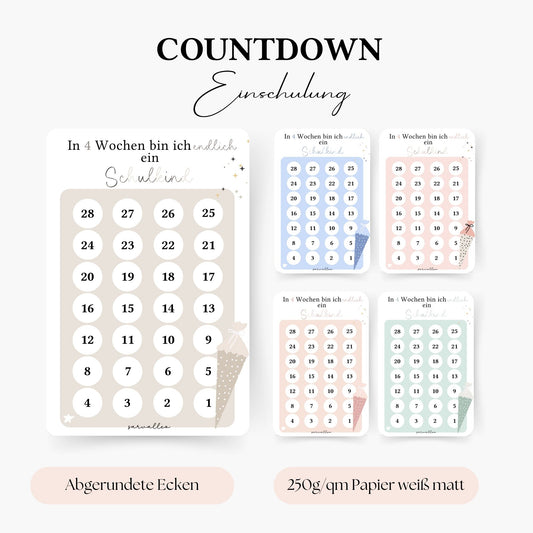 Countdown Einschulung