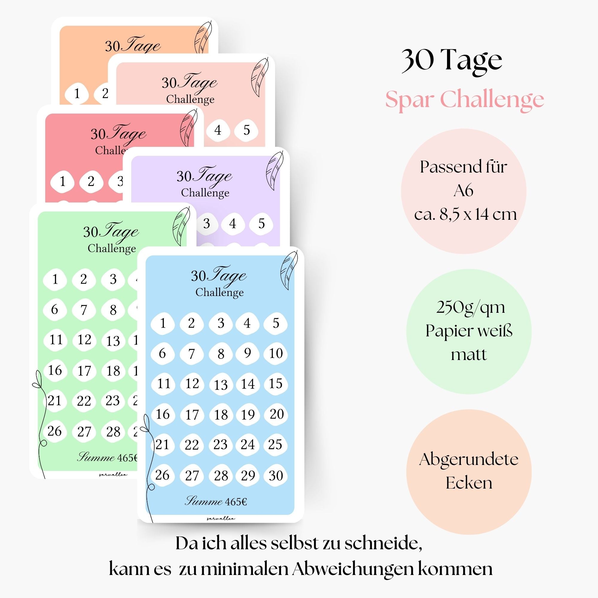 30 Tage Spar Challenge