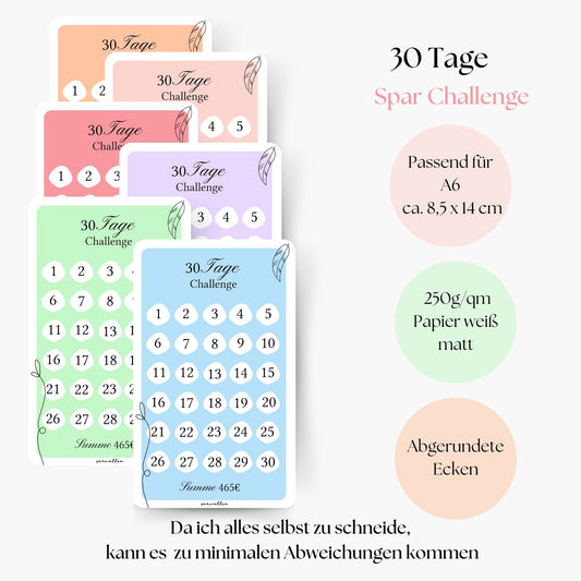 30 Tage Spar Challenge