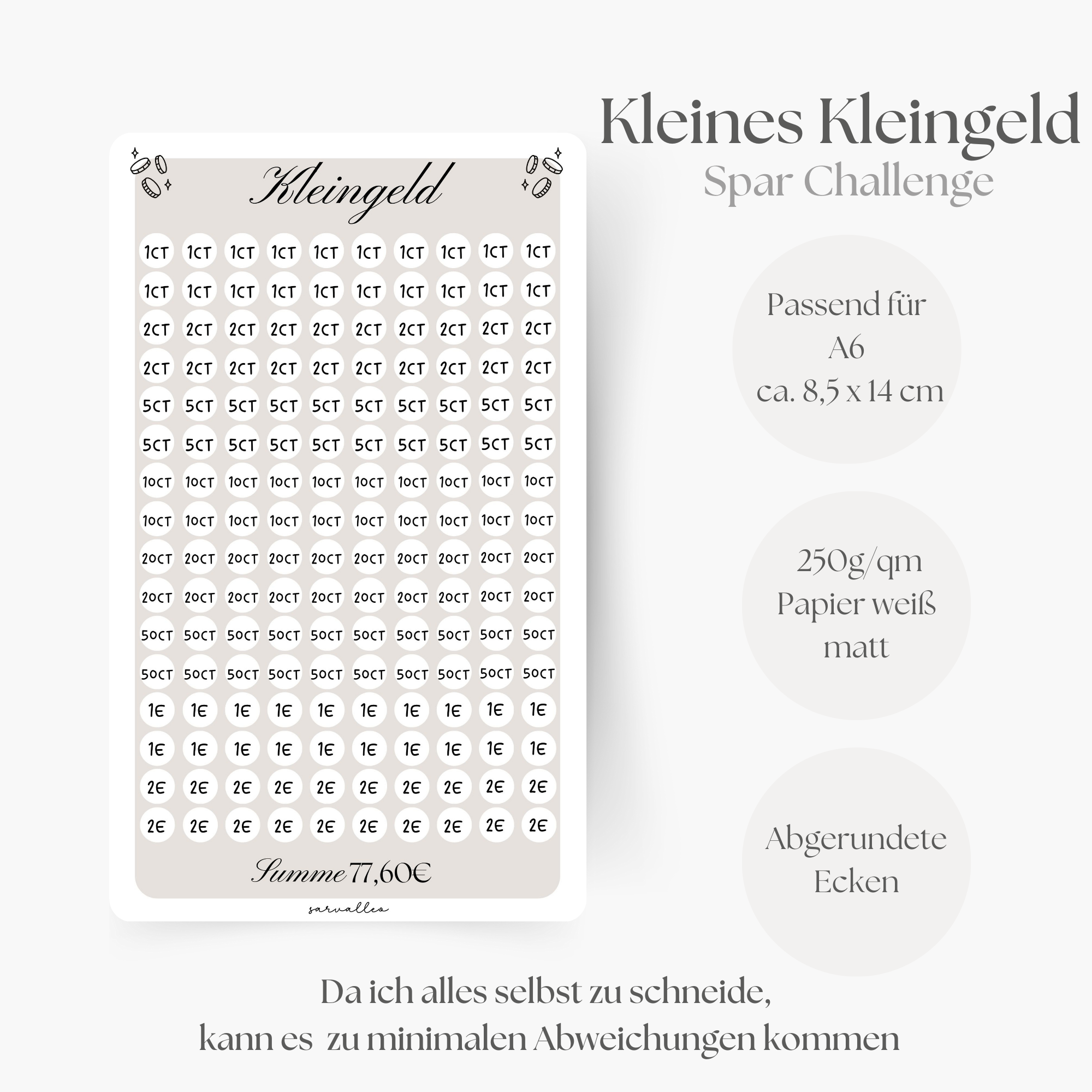 Kleine Kleingeld Challenge