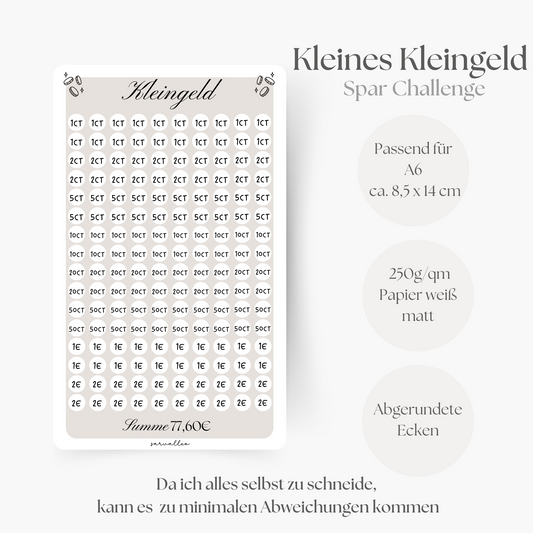 Kleine Kleingeld Challenge