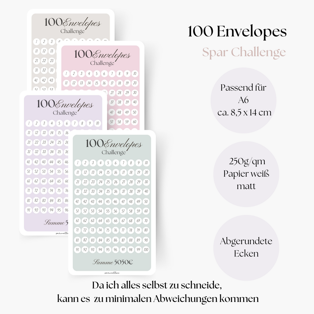 100 Umschläge Challenge