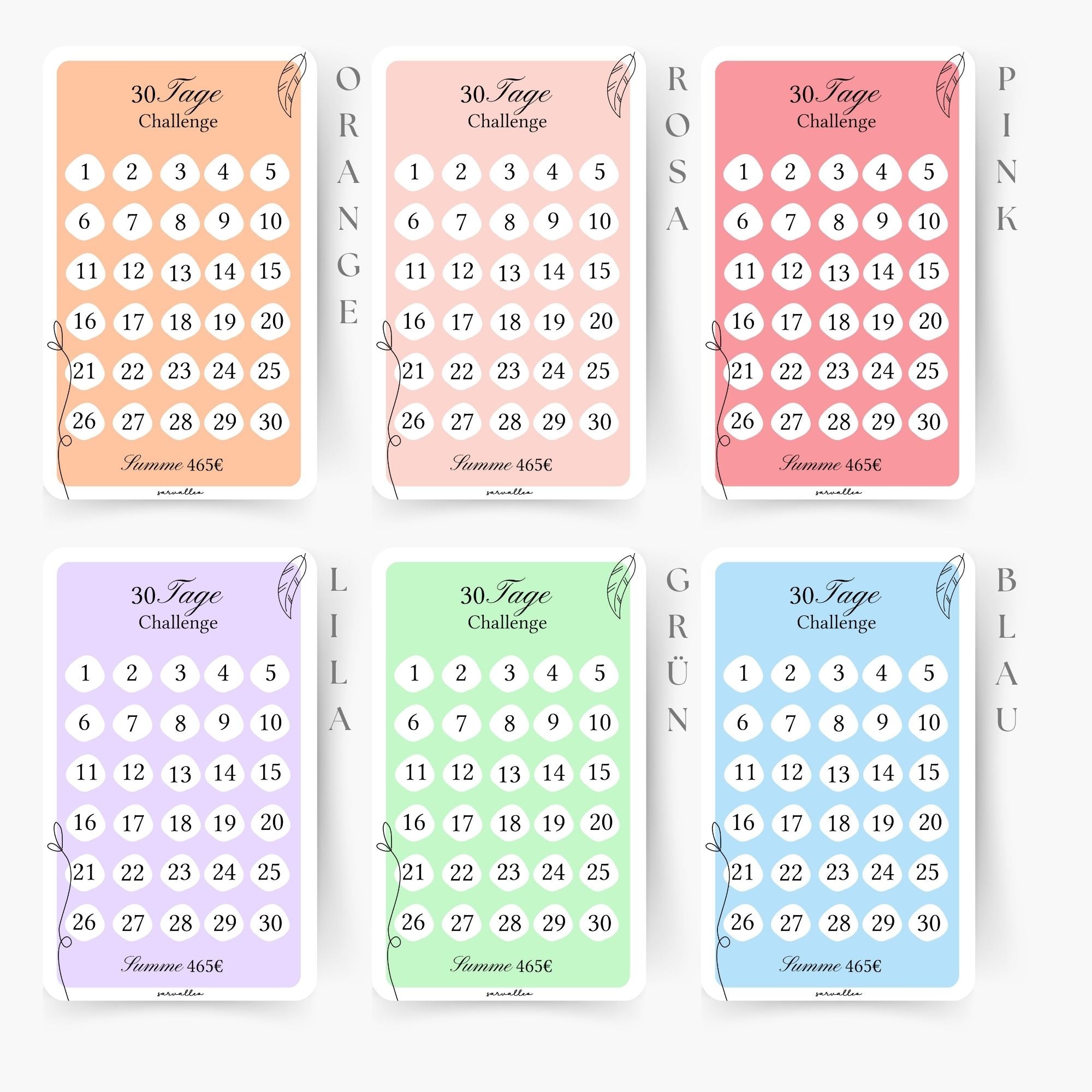 30 Tage Spar Challenge