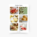 Früchte Sticker Sheet