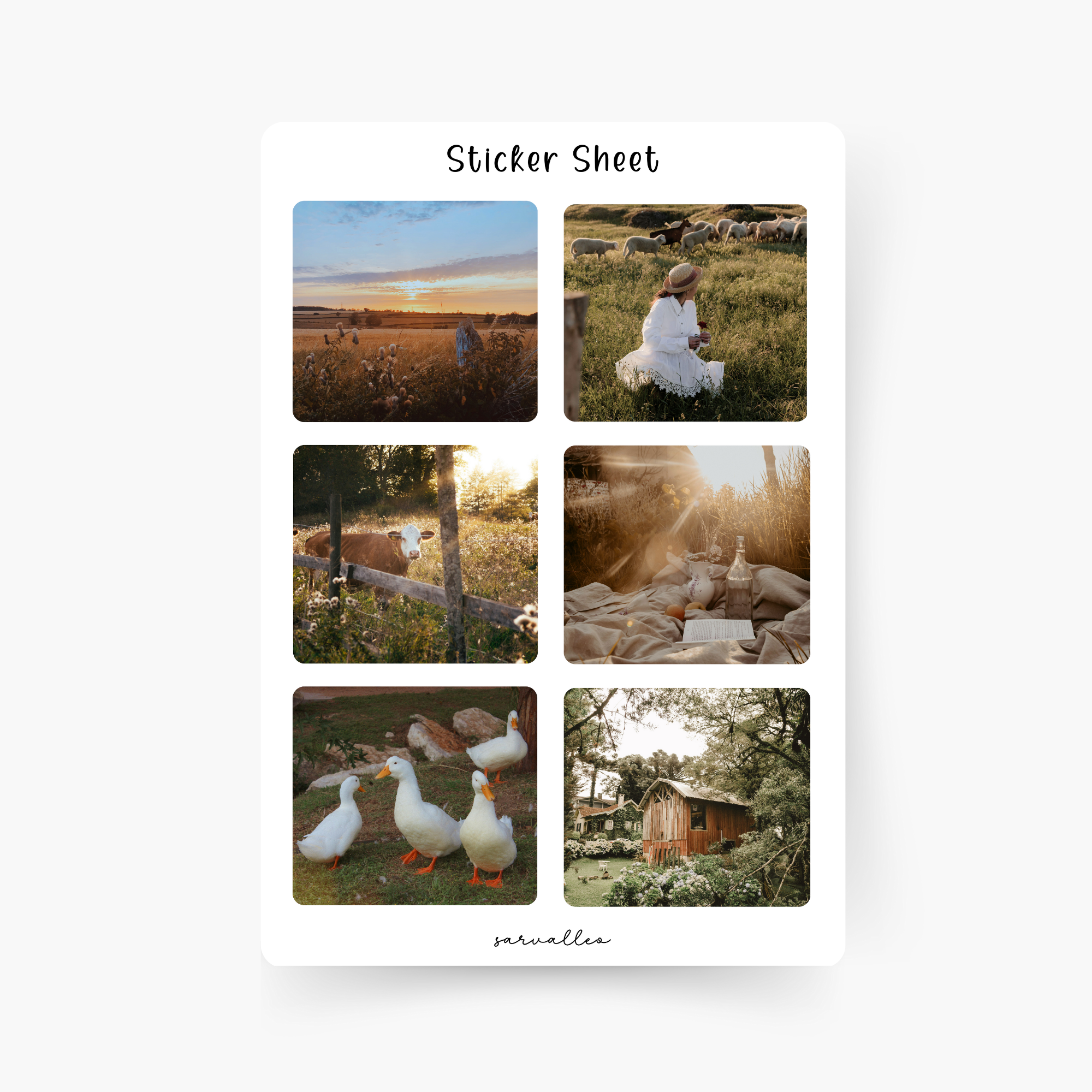 Countryside Sticker Sheet