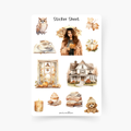 Cozy Herbst Sticker Sheet