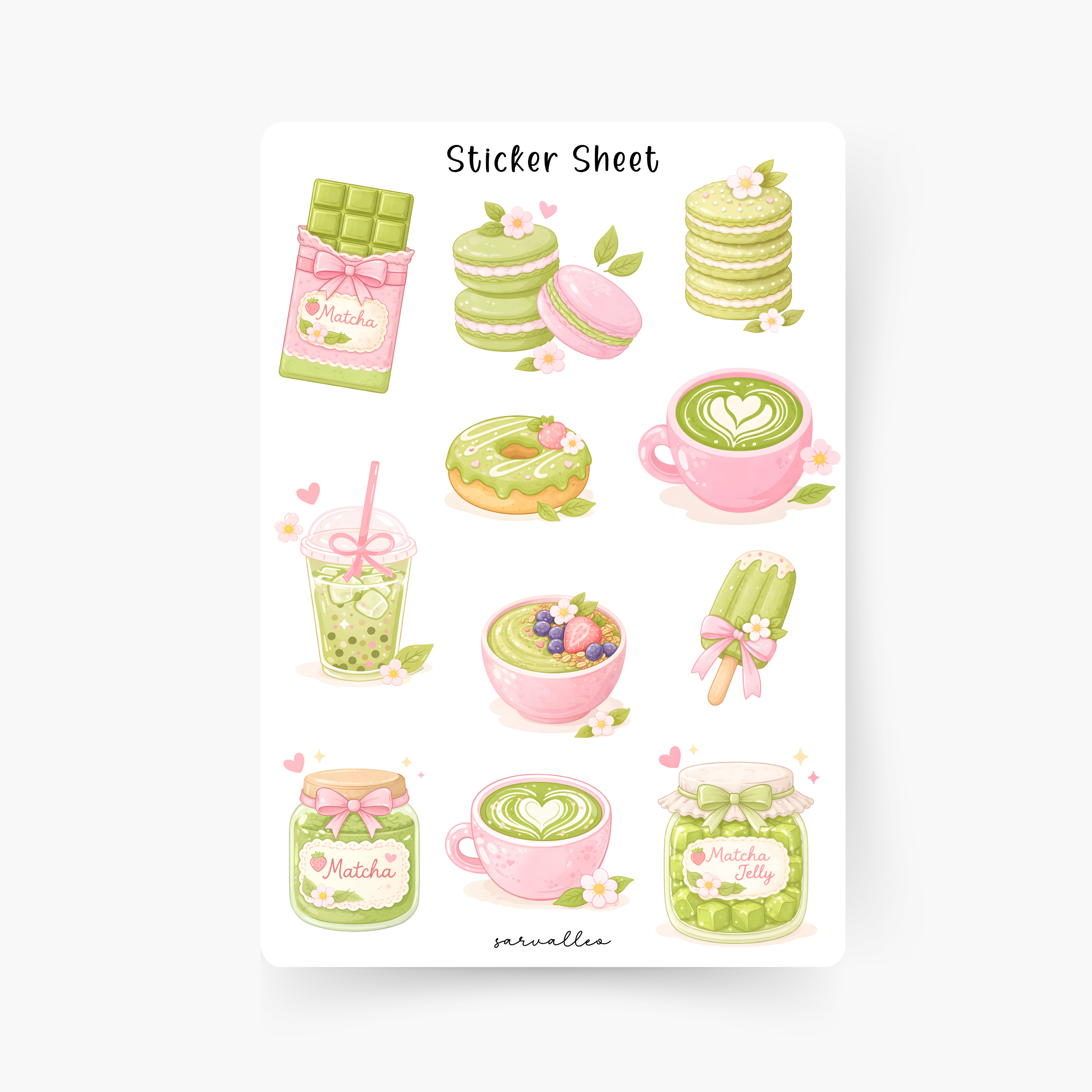 Matcha Lover Sticker Sheet