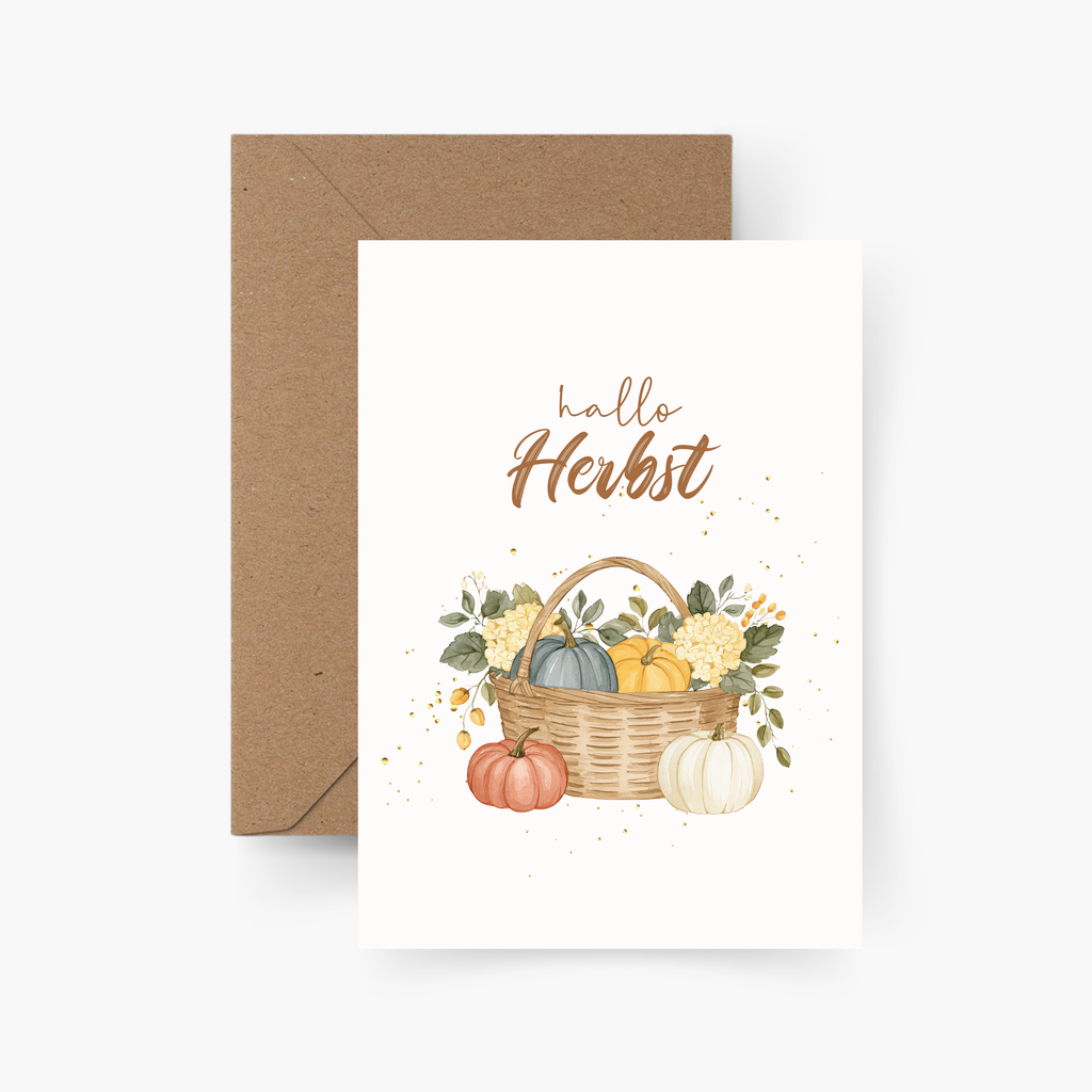 Hallo Herbst - Karte A6