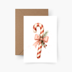 Weihnachtskarte Zuckerstange A6