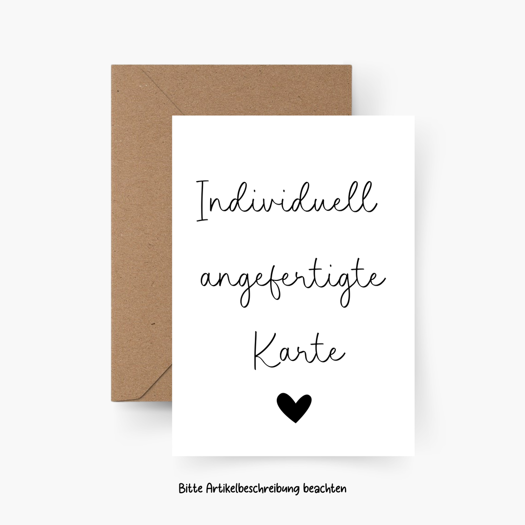 Karte Spezialanfertigung