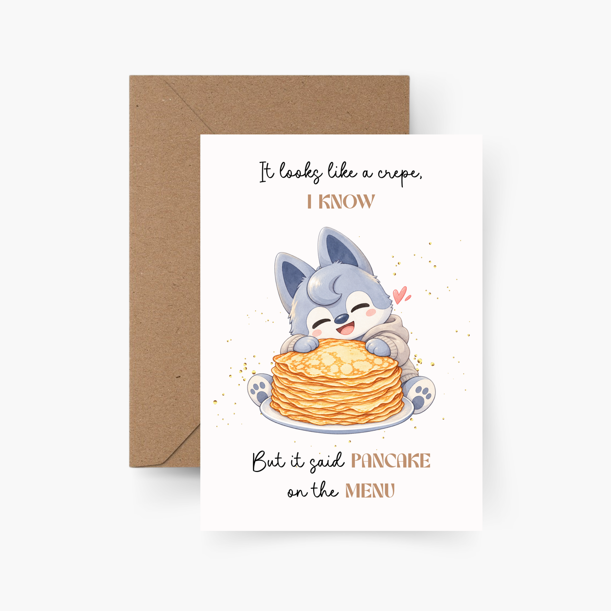 Bang Chan Pancake Karte A6