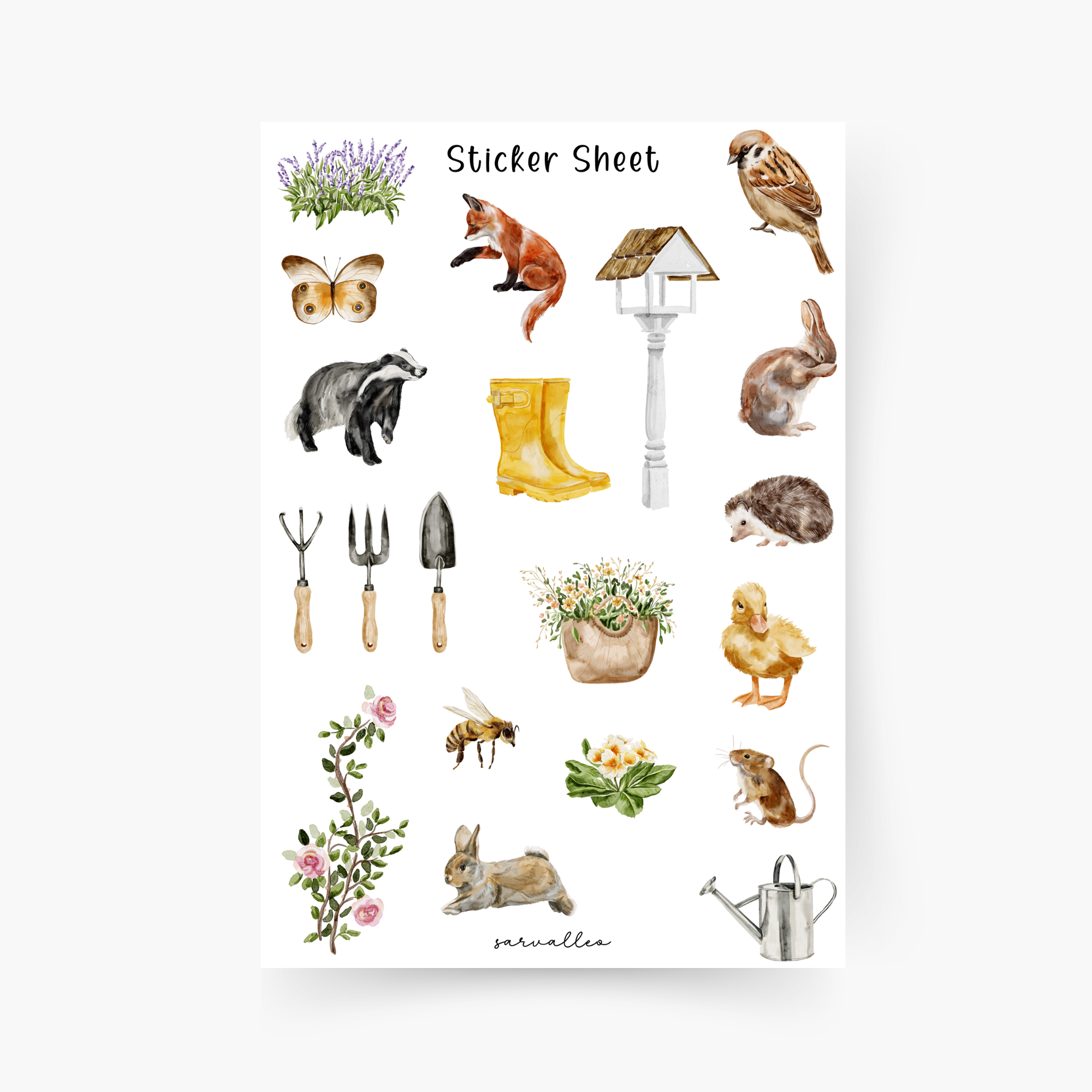 Garten Sticker Sheet