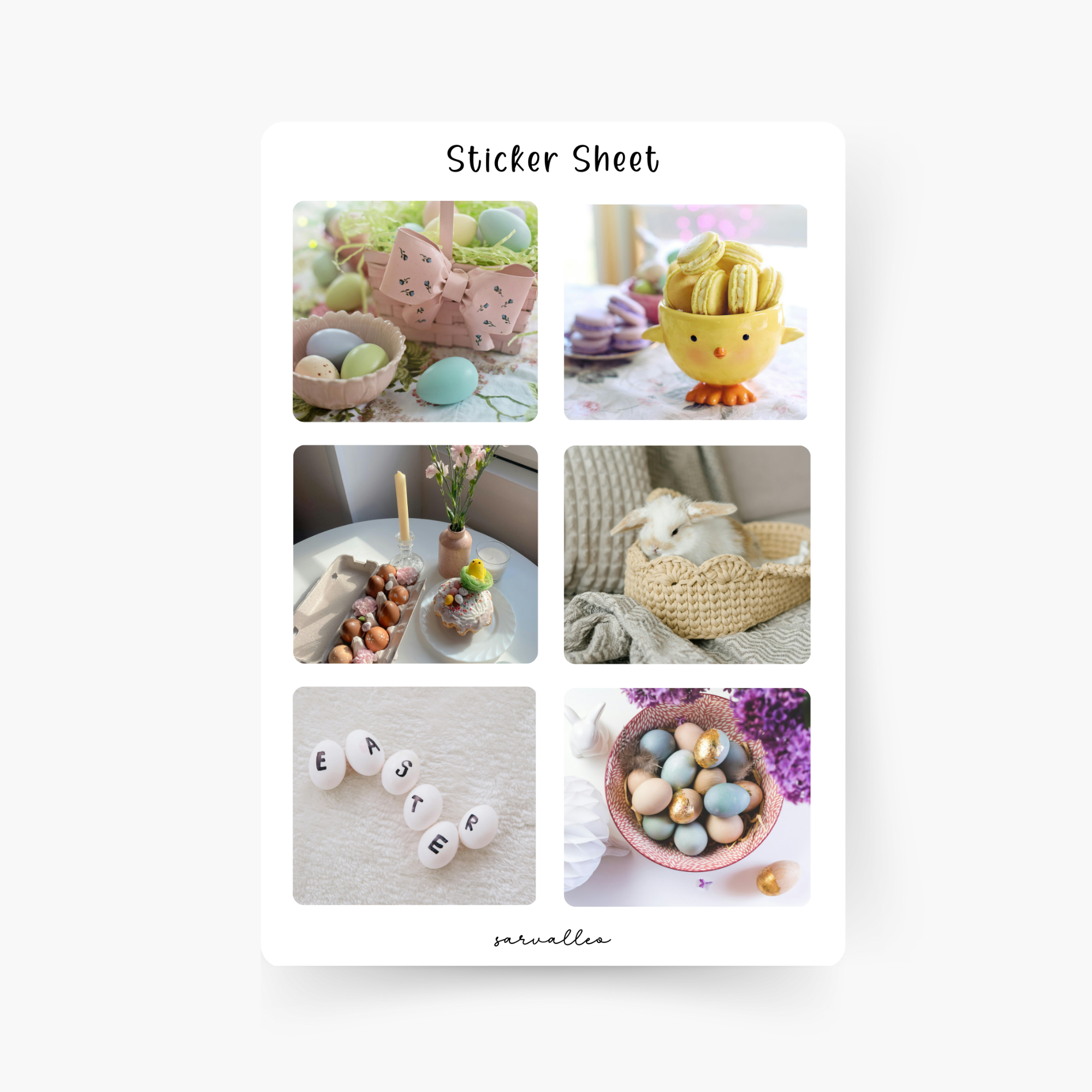 Ostern 4 Sticker Sheet