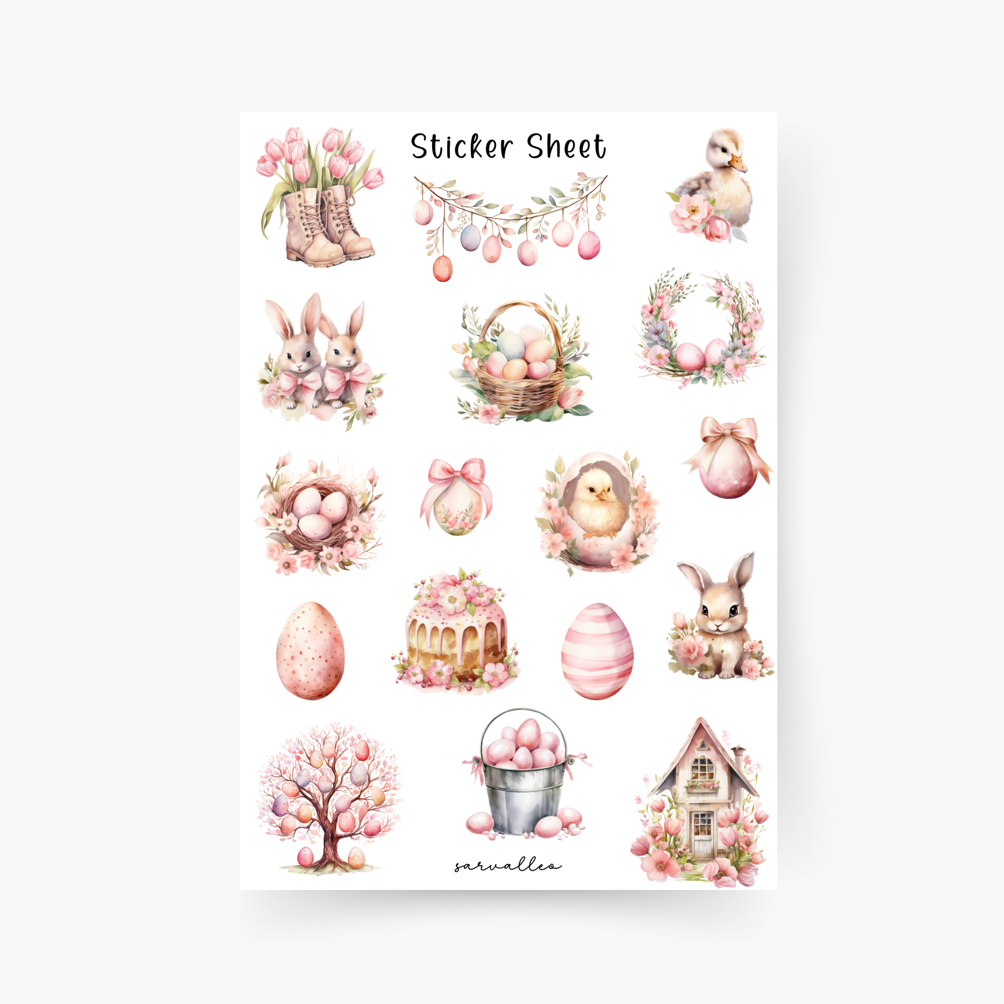 Ostern 3 Sticker Sheet