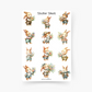 Süße Osterhasen Sticker Sheet