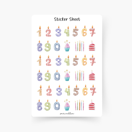 Geburtstag 2 Sticker Sheet