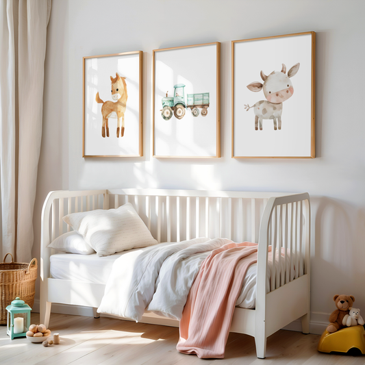 Bauernhof Tiere 2  Poster | Kinderzimmer
