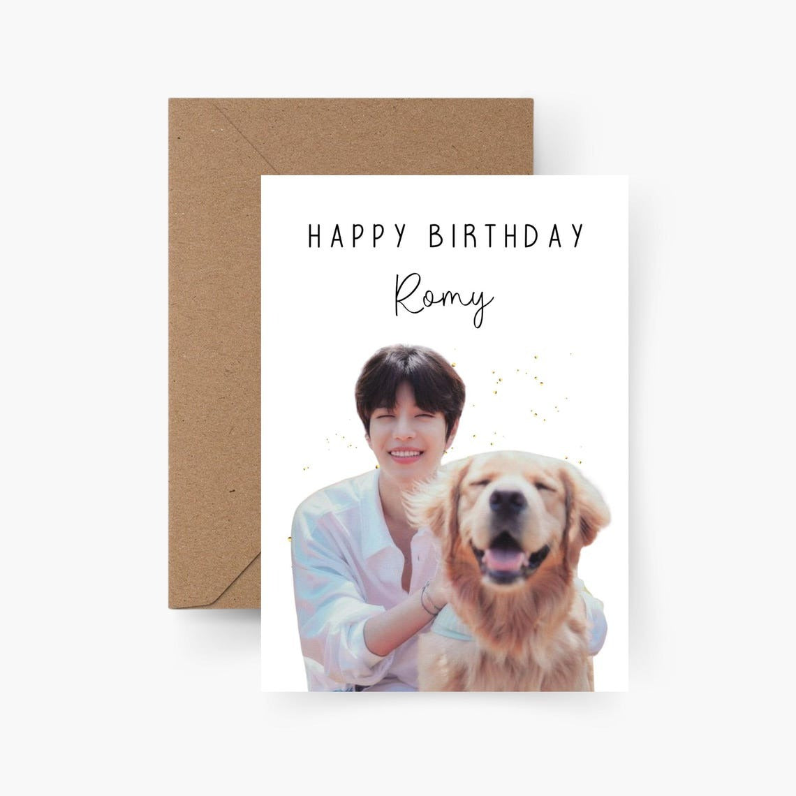 Geburtstagskarte Stray Kids personalisiert mit Namen A6 Seungmin