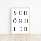 Schön Hier Poster | Typografie