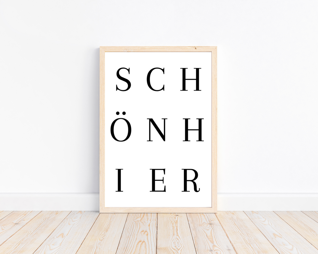Schön Hier Poster | Typografie