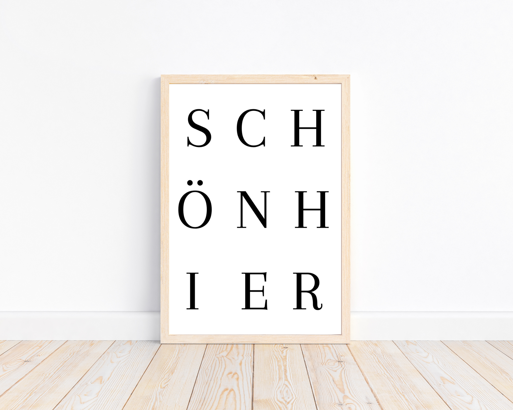 Schön Hier Poster | Typografie