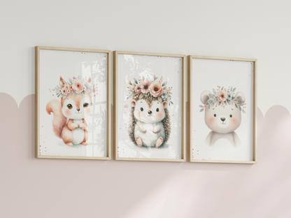 Waldtiere Poster | Kinderzimmer