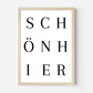 Schön Hier Poster | Typografie