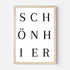Schön Hier Poster | Typografie